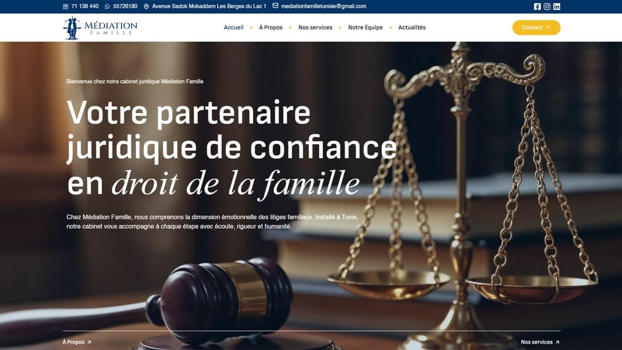 Law firm website France