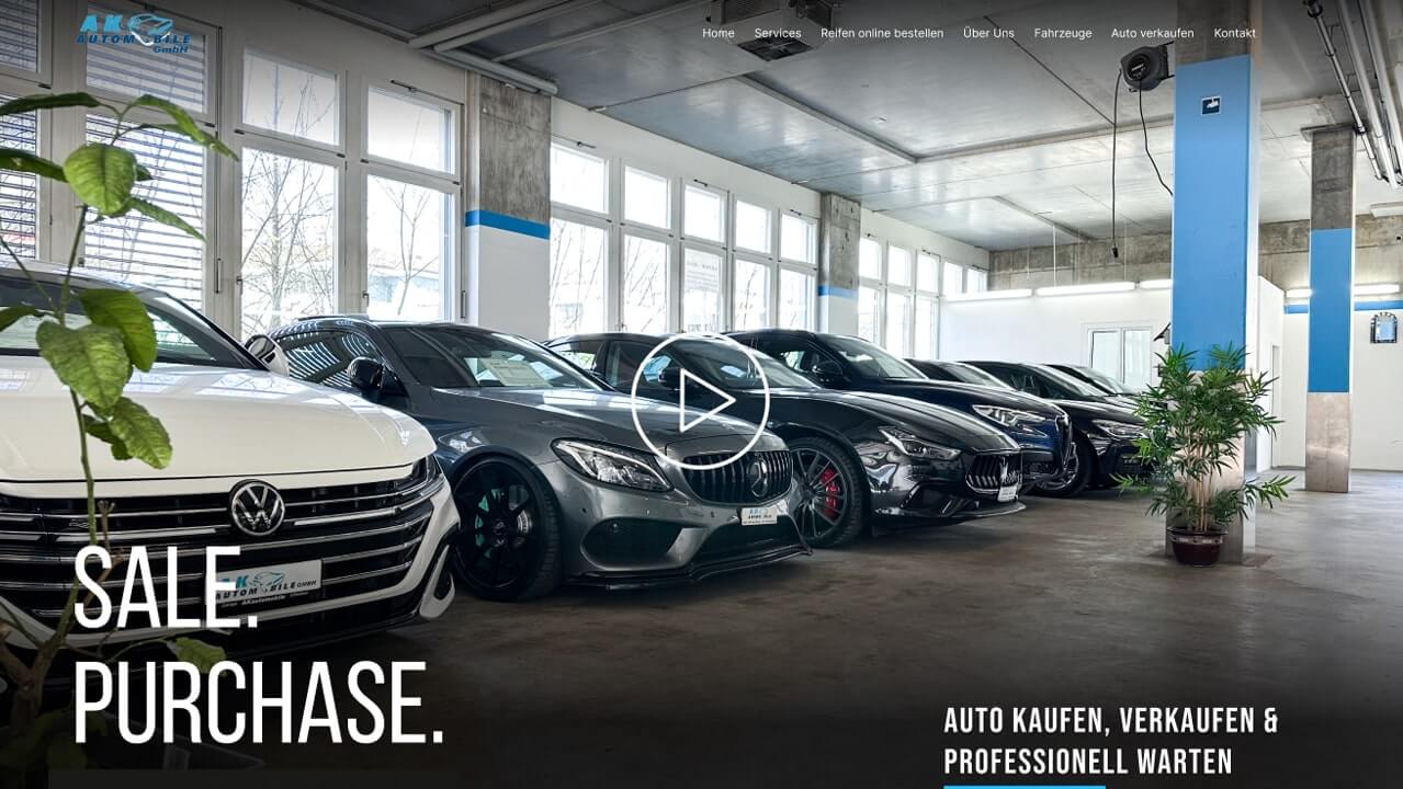 Car showroom website France