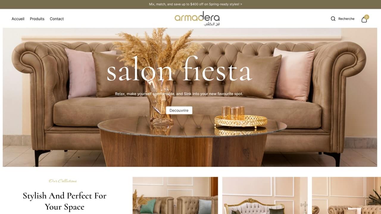 Wood furniture website France